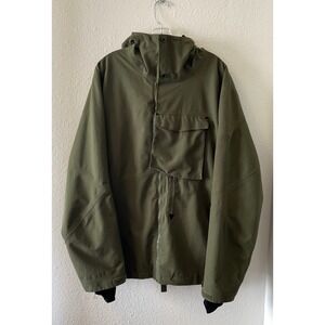 Quiksilver Men's Ski Snow Jacket Size Medium Gore Tex Dri Flight 20 Olive Green